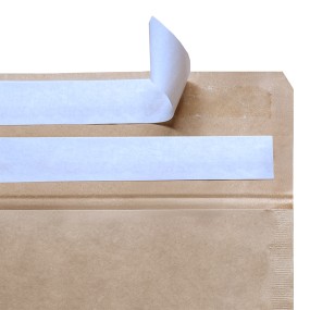 Paper Padded Mailer with double adhesive closure