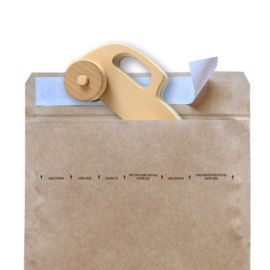 SUMO® Paper Padded Mailers with Wooden Toy